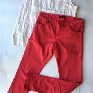 Bright Flamingo Pink Willi Smith Skinny Jeans